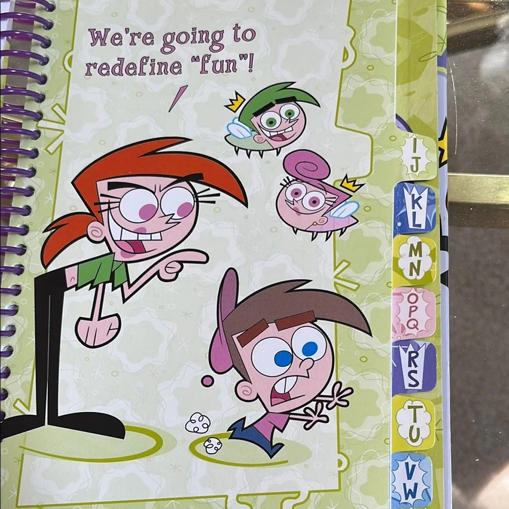 Fairly Odd Parents Address Book- rare